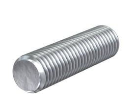 Flamco elforzinket gevindstang 10 x 2000 mm, viser en gevindstang med tydelige gevind og en glat ende.