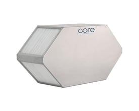 Dantherm entalpiveksler til HCC2, HCC260 og HCC360 ventilationsanlæg med synligt Core logo på siden.