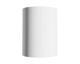 SpectrumLED Orbito Overflade Downlight i hvid rund cylinderform med glat overflade og mål på Ø115x152 mm.