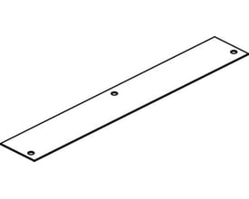 Cubic Cu-mini flange i stål, model 4502-0301, vist isoleret med tre monteringshuller.