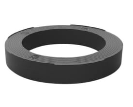 VOTEC Topring på 600x30 mm i mørkegrå genbrugsplast med synlige riller og fals, D400 godkendt.