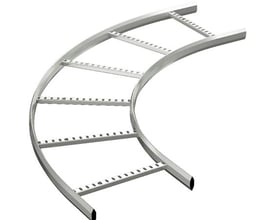 Schneider Electric 90 graders udvendig bøjning til kabelstiger, 400 mm bredde i varmgalvaniseret stål.