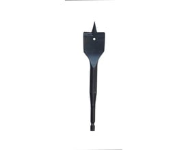 Sort Ironside spadebor til træ, 28 x 152 mm, med bredt fladt skær og 1/4″ Hex-skaft.