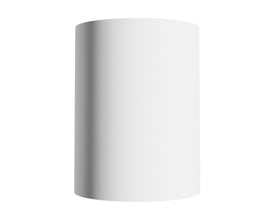 Hvid SpectrumLED Orbito LED-loftlampe på 27 W med glat, cylindrisk yderside og lukket front.