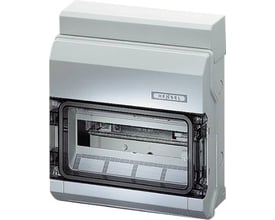 Hensel gruppetavle KV 12M 1X12, grå RAL 7035 termoplast, halogenfri og UV-resistent med klar låge.