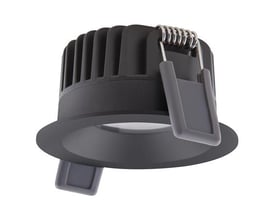 Osram LEDVANCE Spot Fix PS DIM indbygningsspot i sort aluminium med 36 graders spredning og 640 lumen.