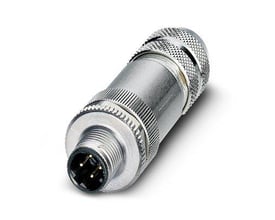 Phoenix Contact SACC-M12MSD-4CON-PG 9-SH, et robust M12 stik med fire poler og en PG9 gevind.