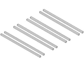 Skitse af seks Cubic 500 undersænkede 120 graders skruer med kontaktpunkter.