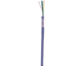 Multikabel LIYCY med 7 ledere på 0,5 mm², med synlige ledere og en grå ydre kappe.