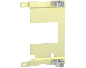 Schneider Electric Vario EMC bundplade VGP1 til retrofit montage, fremstillet af messing med clipsdetaljer.
