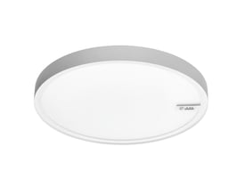 SG Armaturen Disc 760 Connect LED-loftslampe i hvid, rund med akrylskærm og synlige kontakter på siden.