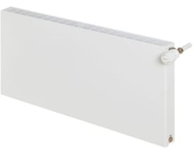 Hvid Altech P4 plan radiator type 22 med 2 plader og 2 konvektorer, 400 mm x 600 mm, på hvid baggrund.