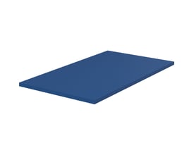 Pressalit puslemadras i blå med mål 1350 x 760 x 30 mm, præsenteret på hvid baggrund.