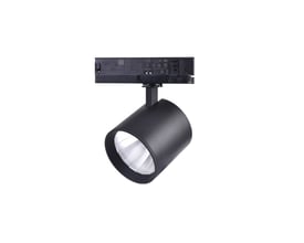 LEDlife LEDskinnespot 30W i sort, med 3-faset adapter og CASAMBI dæmpbar funktion, RA90.