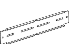 Legrand hjørnekobling GLO-4 til kabelstiger, vist som en teknisk tegning i grå.