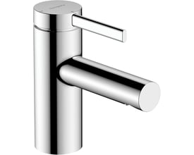 Hansgrohe Zesis S 70 CoolStart håndvaskarmatur med 1-grebs vingegreb i skinnende kromfinish, vist med 105mm fremspring.