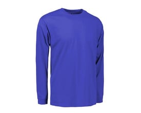 ID Identity Pro wear T-shirt med lange ærmer i kongeblå, størrelse 2XL, vist frem på hvid baggrund.