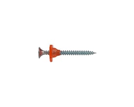 EJOT-gipsskrue i stål, 3,5 x 51 mm, set fra siden med skarp spids og orange bånd til automatisk skruning.