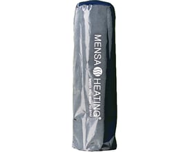 Gråt, vandtæt cover til Mensa Heating IMUS terrassevarmer, der beskytter mod vind og vejr.
