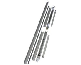 Dorma TS 93 GSR EMF 1/VK Contur glideskinner og tilbehør i sølvfarvet stål/aluminium.