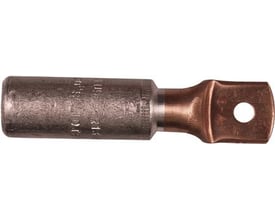 Elpress Al/Cu-kabelsko AKK95-12 med M12 laske, 95mm² Al/Cu leder, 114mm lang, 30mm bred, på hvid baggrund.