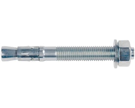 Fischer FBN II betonanker M10x106, 10/30 fzv, fremstillet af galvaniseret stål med gevind og møtrik.