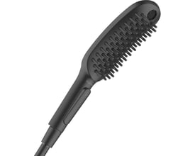 Hansgrohe DogShower håndbruser i mat sort med 150 mm hoved og ergonomisk design, perfekt til hundepleje.