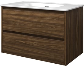 Sanibell Proline møbelsæt i cabana eg med to softclose skuffer, bredde 81 cm og dybde 46 cm.