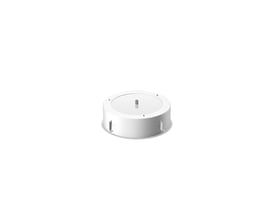 Bagside af SLV MEDO 30 downlight i hvid, viser monteringsklemmer og tekniske detaljer på hvid baggrund.