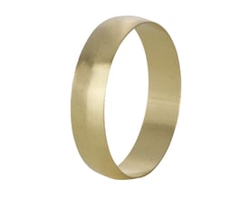 Conex kompressionsring i messing med en diameter på 35 mm, designet til kompressionsfittinger.