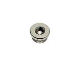 Legris Slutprop Unbraco 1/8" med indvendig sekskant og nikkelbelagt messingfinish, fra Parker Hannifin.