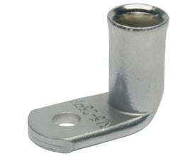 Klauke vinkelkabelsko i galvaniseret fortinnet kobber, 50mm² med M8 hul og 90 graders vinkel.