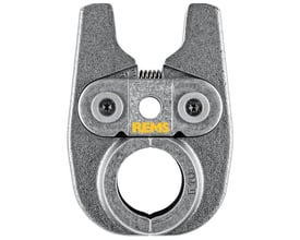 REMS pressbakke mini G40 i metal, vist åben med tydelig G40 mærkning, klar til brug med REMS Mini-Press.
