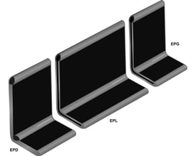Legrand samlestykke EPL monteret mellem deleskinner EPD og EPG for en stabil forbindelse i gitterbakkesystemet.