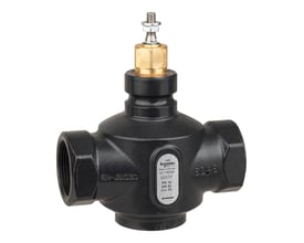 Schneider Electric Venta V211T 2-vejs ventil i nodulært jern, PN16, DN40 med indvendigt gevind og Kvs 25.