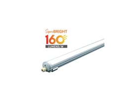 V-Tac 150 cm LED armatur med 'Super Bright 160 Lumens/W' mærkat på hvid baggrund.