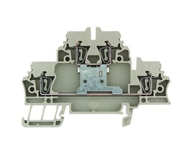 Weidmüller ZDK 2,5V fjederklemme viser den skrueløse fjederkobling og TS 35 DIN skinne montering.