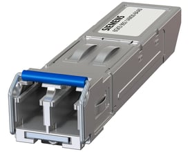 Siemens SCALANCE X plug-in transceiver SFP992-1LD+ med 1000 Mbit/s LC-port, optisk single-mode op til 30 km.