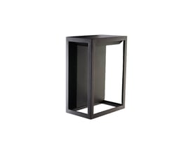 SG Armaturen Fagernes Sort Mini armatur med moderne rektangulær ramme i sort metal og forsænket lyskilde.