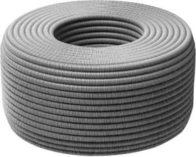 PM Flex halogenfrit flexrør i grå polypropylen (PP), 32 mm, 50 meter lang rulle.