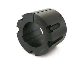 Taper 1615 taperbøsning med en indvendig diameter på 22 mm og en sort metaloverflade.