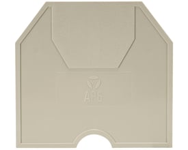Wieland endeplade AP6/V0 for 6mm2, vist forfra med tydelig prægning af mærke og modelnummer på hvid baggrund.