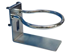 Maskinfabrikken Universal ophæng til spraydåse Ø65 mm i metal med dobbelt bagplade til firkantede hulpladehuller.