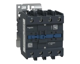 Schneider Electric TeSys D kontaktor, 4-polet, 125A, 24V DC spole, med monteringsbeslag og mærkninger som R1, 1, 3, R3 og LP1D80004.