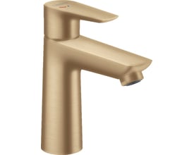 Hansgrohe Talis E 110 håndvaskarmatur i børstet bronze med elegant, moderne design og én betjeningsgreb.