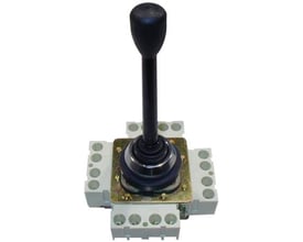Schneider Electric joystick XD2CL1111 med langt greb, 30mm diameter og 4 stillinger, IP65-klassificeret.