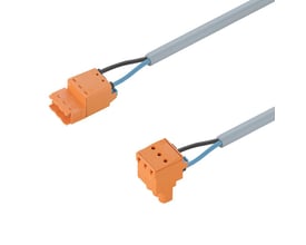 Weidmüller kabel til overførsel af elektrisk energi, type 2775910033, med orange stik og synlige ledere.