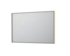 Sanibell INK SP32 LED spejl, 120x80 cm, med en børstet rustfri aluramme og baggrundslys.