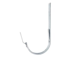Kort rendejern med vulst nr. 10, 250 mm, fremstillet af varmforzinket stål med aluminiumsnitter.