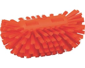 Vikan tankbørste i orange, 205 mm lang med stive børster til rengøring af tanke og kar.